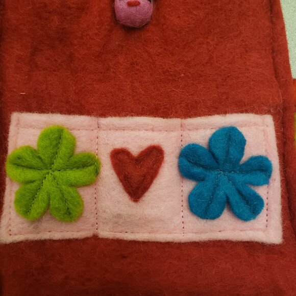 Handmade Fair Trade Puppet Bag with 3 finger puppets - Picture 7 of 12